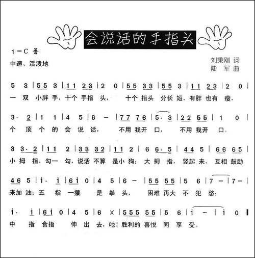 会说话的手指头-刘秉刚词-陆军曲