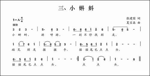 小蝌蚪-张建国词-夏宝森曲