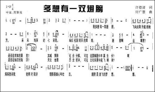 多想有一双翅膀