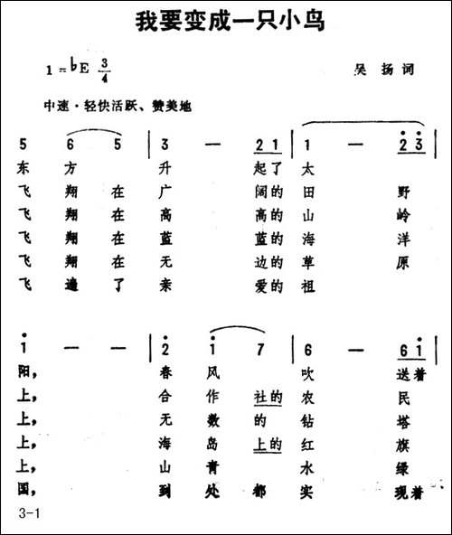 我要变成一只小鸟