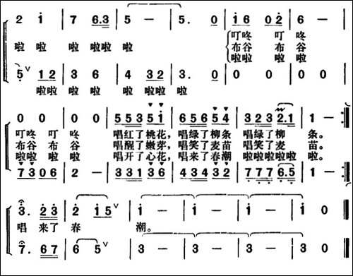家乡的春天多美好-龚爱书词-胡俊成曲、少年合唱