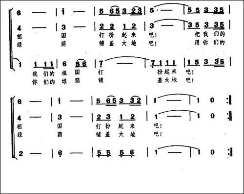 种花-乔羽词-刘炽曲、合唱
