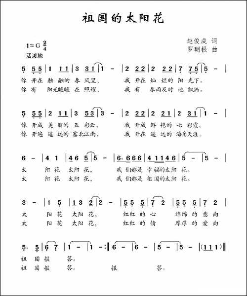 祖国的太阳花