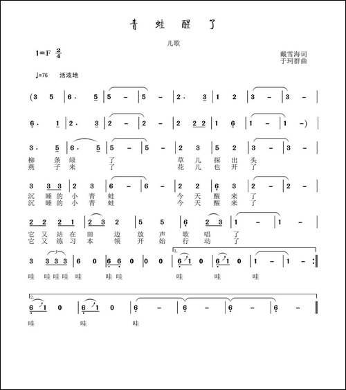 青蛙醒了
