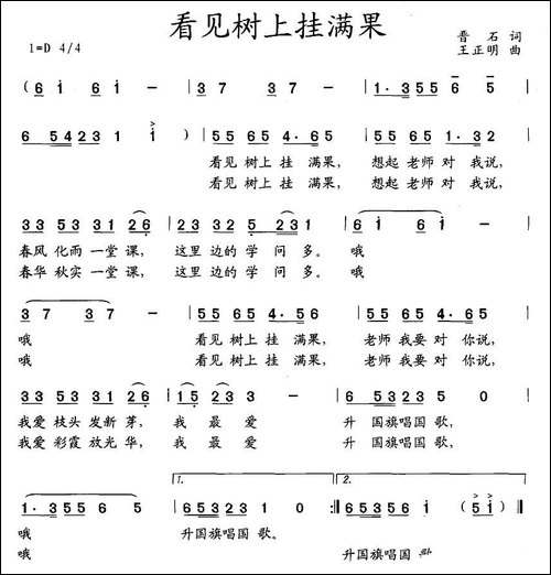 看见树上挂满果