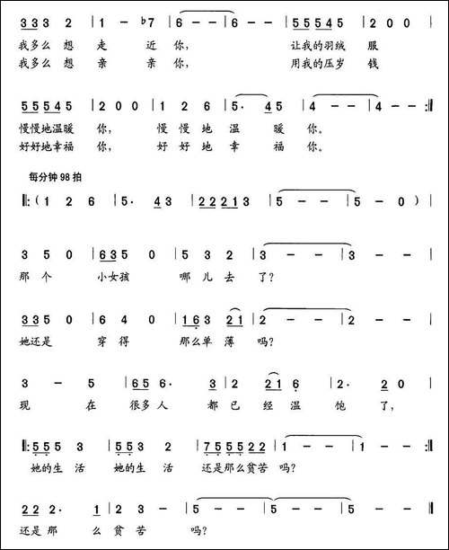 那个小女孩哪去了