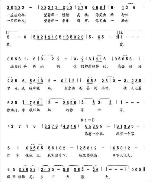 城里楼高-乡下天大