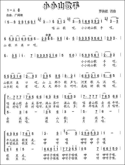 小小山歌手