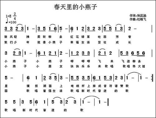 春天的小燕子