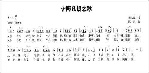 小阿凡提之歌-田文俊词-陈达曲
