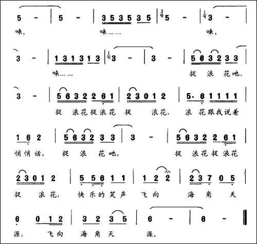 捉浪花-汪晓罗词-张小灵曲