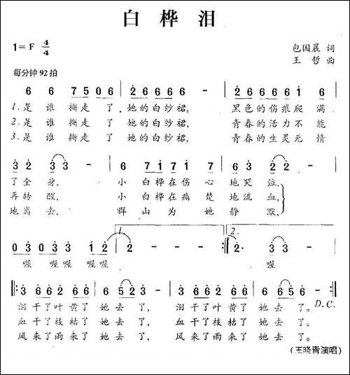 白桦泪