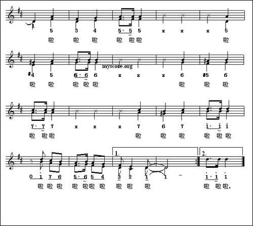 金钥匙-阎肃词-牛畅曲、线简谱混排版
