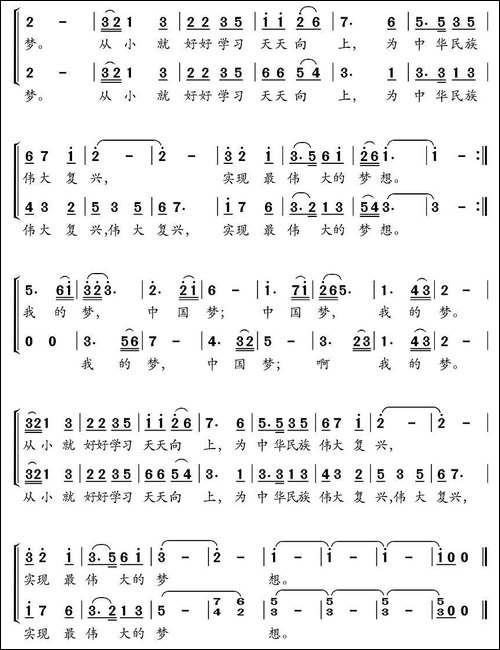 中国梦，我的梦-罗晓航-词曲、合唱