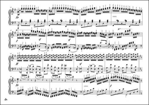车尔尼大的三度音阶与双音经过句练习-作品245号-手风琴谱