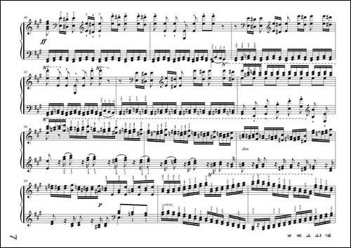 车尔尼大的三度音阶与双音经过句练习-作品245号-手风琴谱