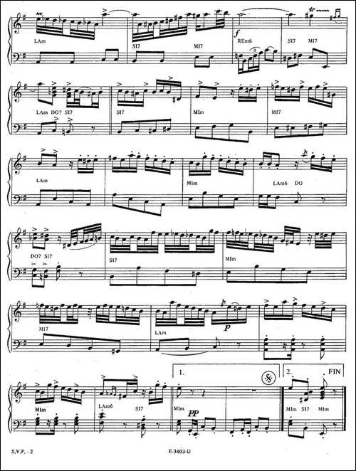Piazzolla合集：7、S.V.P.-手风琴谱
