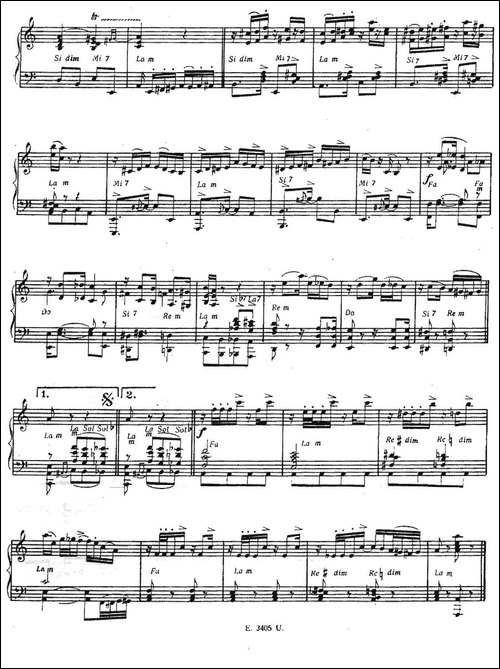 Piazzolla合集：11、Bando-手风琴谱