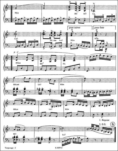 Piazzolla合集：12、Tanguango-手风琴谱
