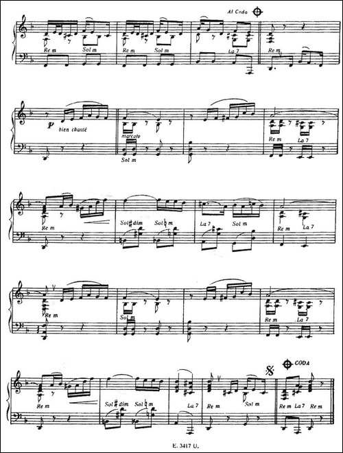 Piazzolla合集：19、Contrastes-手风琴谱