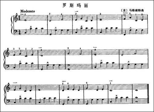 罗斯玛丽-手风琴谱
