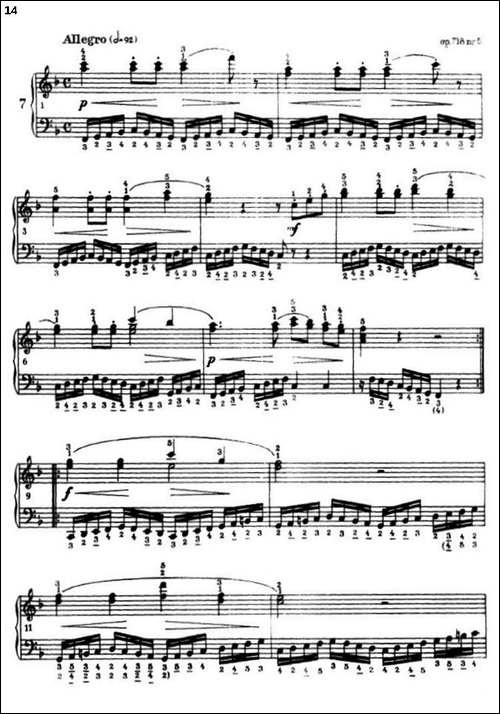 《车尔尼手风琴练习曲集》-第三册-P1—25-手风琴谱