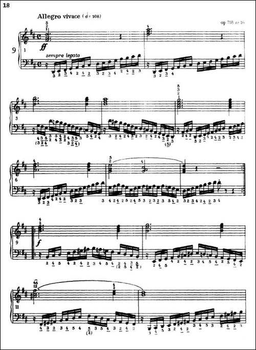 《车尔尼手风琴练习曲集》-第三册-P1—25-手风琴谱