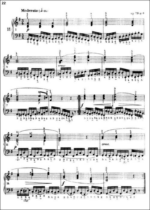 《车尔尼手风琴练习曲集》-第三册-P1—25-手风琴谱