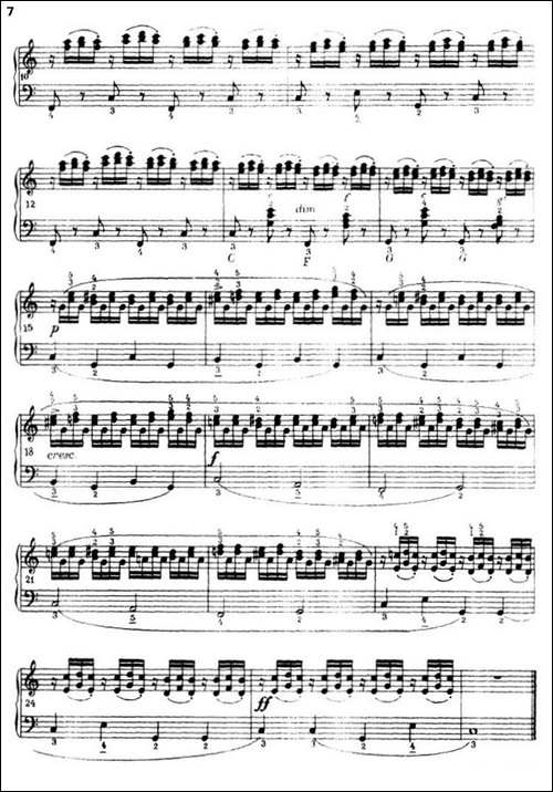《车尔尼手风琴练习曲集》-第三册-P1—25-手风琴谱