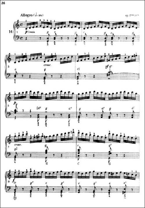 《车尔尼手风琴练习曲集》-第三册-P26—51-手风琴谱