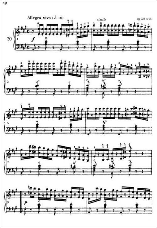 《车尔尼手风琴练习曲集》-第三册-P26—51-手风琴谱