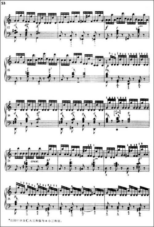 《车尔尼手风琴练习曲集》-第三册-P52—74-手风琴谱
