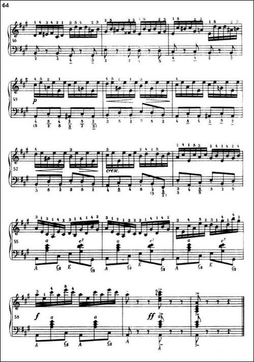 《车尔尼手风琴练习曲集》-第三册-P52—74-手风琴谱