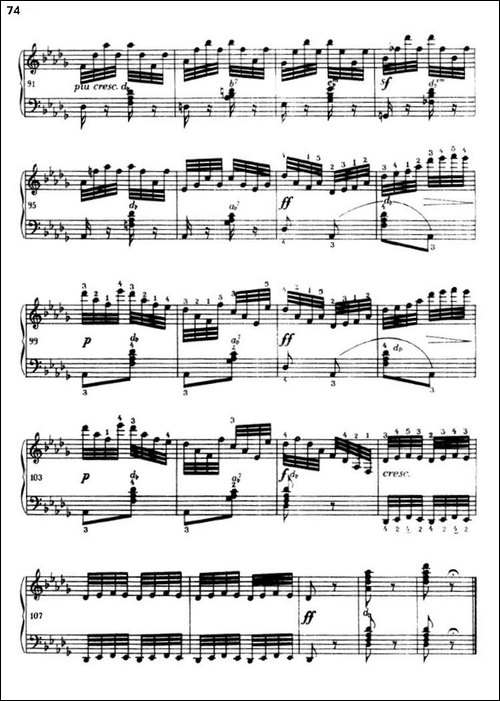 《车尔尼手风琴练习曲集》-第三册-P52—74-手风琴谱