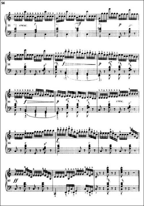 《车尔尼手风琴练习曲集》-第三册-P52—74-手风琴谱