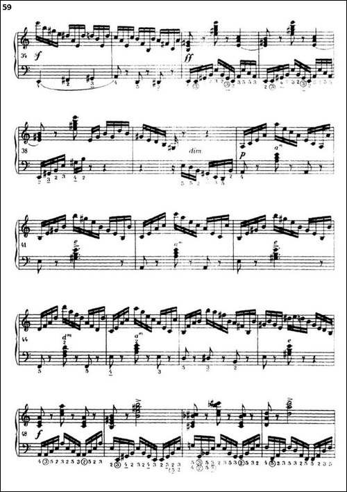 《车尔尼手风琴练习曲集》-第三册-P52—74-手风琴谱