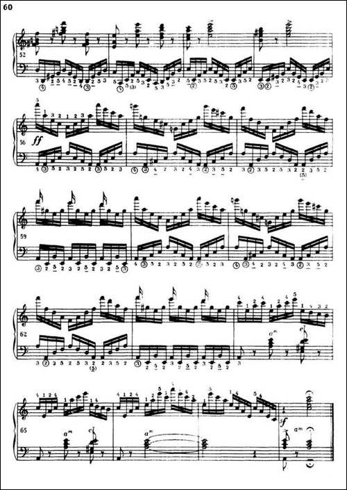 《车尔尼手风琴练习曲集》-第三册-P52—74-手风琴谱