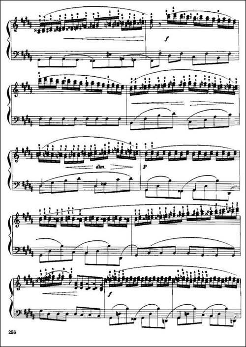 手风琴练习曲-肖邦作品25之6-手风琴谱