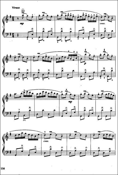 儿童手风琴曲：牧童短笛-手风琴谱