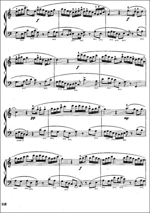 儿童手风琴曲：牧童短笛-手风琴谱