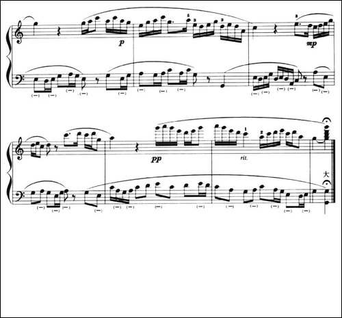 儿童手风琴曲：牧童短笛-手风琴谱