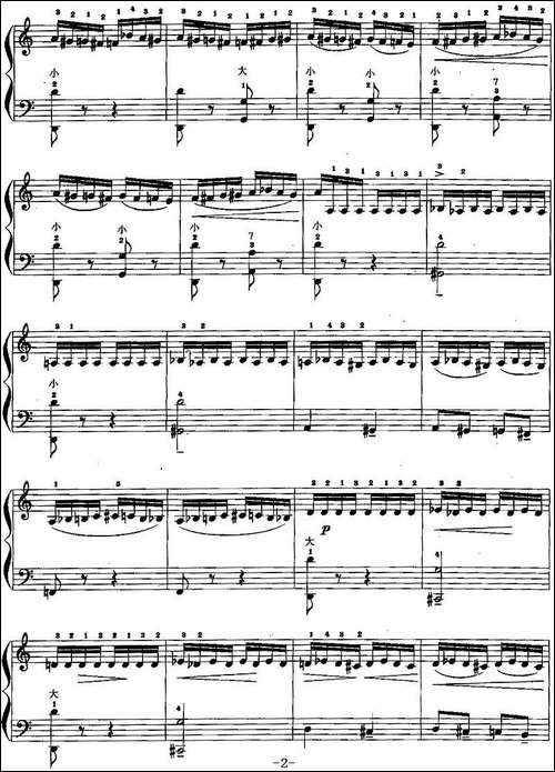 儿童手风琴曲：野蜂飞舞-手风琴谱
