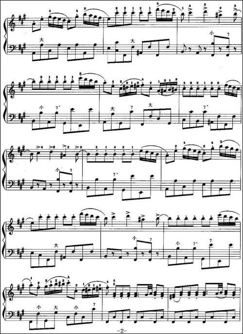 儿童手风琴曲：四小天鹅舞曲-手风琴谱