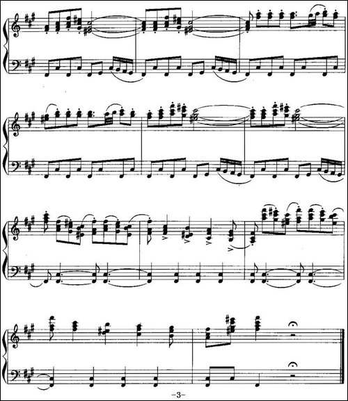 儿童手风琴曲：四小天鹅舞曲-手风琴谱