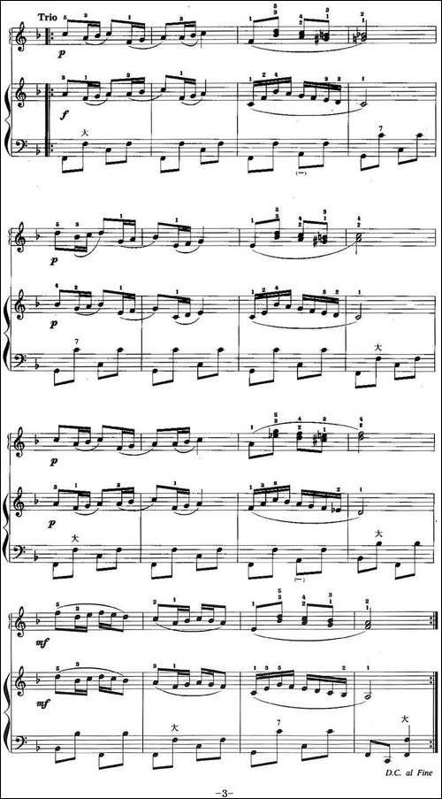 儿童手风琴曲：让我们尽情地跳舞-二重奏-手风琴谱