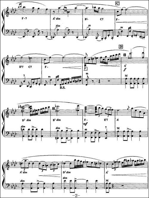 手风琴爵士乐曲：Milonga-sin-Palabras-米朗·帕拉斯-探戈-手风琴谱