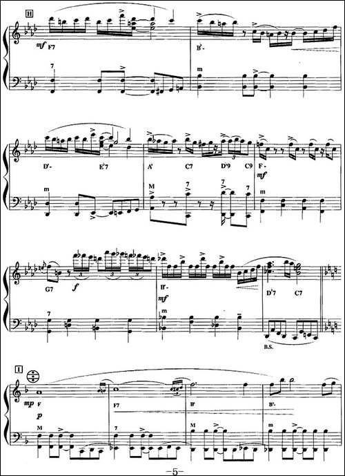 手风琴爵士乐曲：Milonga-sin-Palabras-米朗·帕拉斯-探戈-手风琴谱
