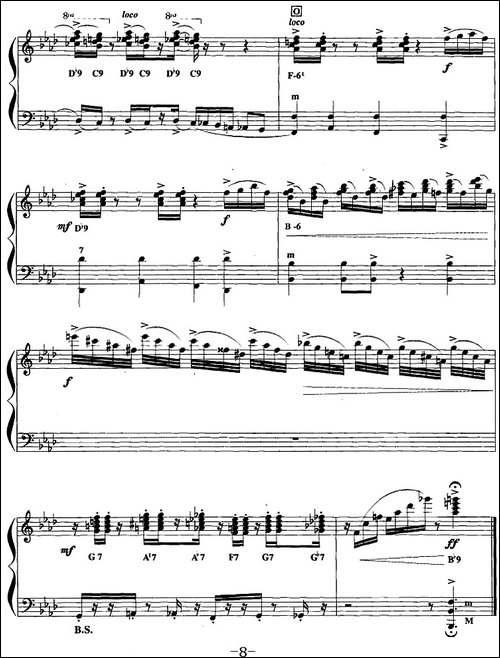 手风琴爵士乐曲：Milonga-sin-Palabras-米朗·帕拉斯-探戈-手风琴谱