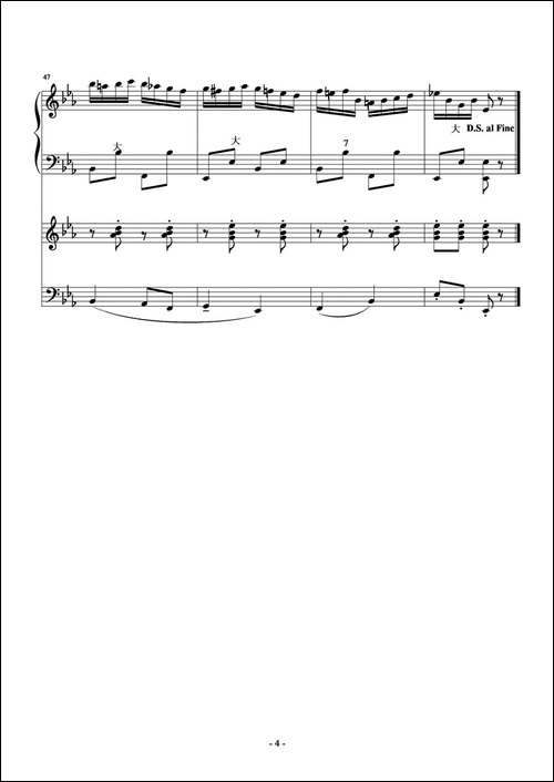 熊跳舞-重奏练习曲-手风琴谱