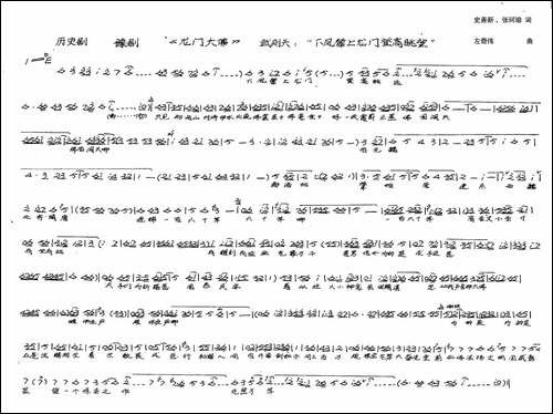 武则天唱下凤辇上龙门登高眺远-新创历史豫剧《龙门大佛》选段-手稿谱